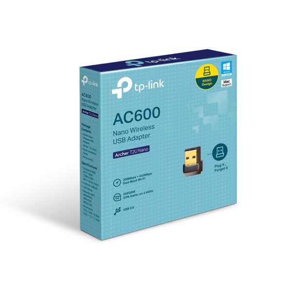 Adaptador Usb Tp-link Archer T2u Nano Ac600 Dual Band,