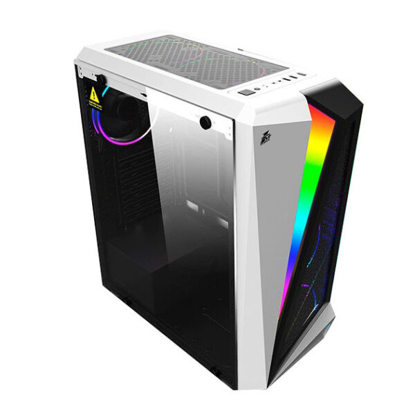 CASE GAMER 1STPLAYER RAINBOW R5 WHITE, S/FUENTE