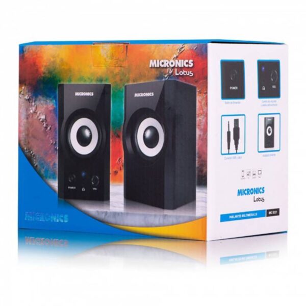 PARLANTE MICRONICS S321 LOTUS MADERA