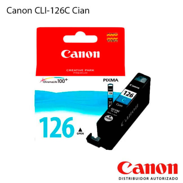 pgi-126c, pgi-126 cyan, pgi-126 c, canon pgi 126 cyan, tinta canon pgi 126 cyan