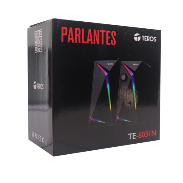 PARLANTE TEROS TE6031N 6W. LUCES RGB