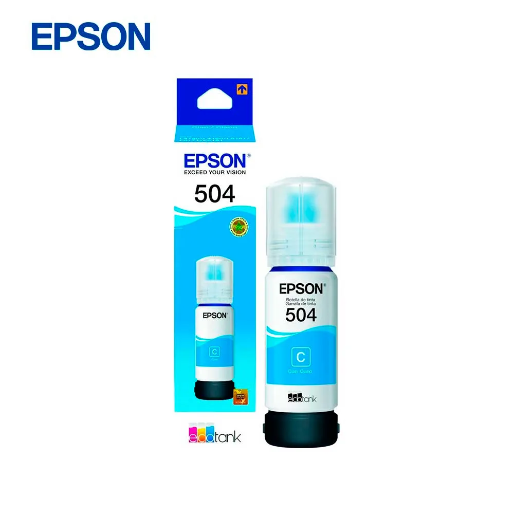 Epson Tinta Liquida T504120 Cyan