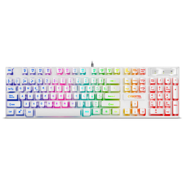 TECLADO USB CYBERTEL K505 XTREME MULTIM, LED
